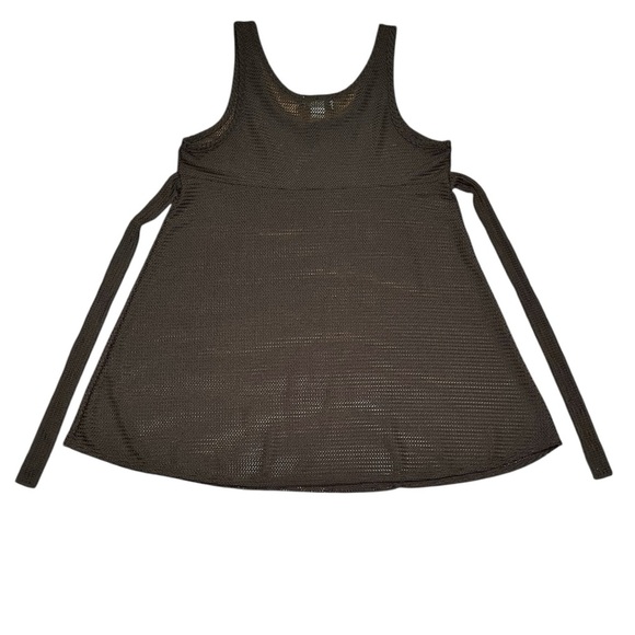 Jordan Taylor Black Tie Back Knit Swim Coverup Size XL - Picture 4 of 9